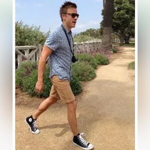 🐧Original Penguin Butterfly Slim Fit Shirt blue multi size medium